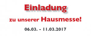 Einladung zur Hausmesse bei Nähmaschinen Scherf 2017