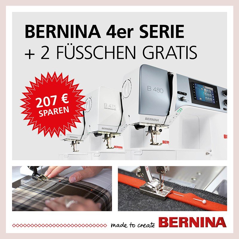 Bernina Promotion 4er Serie Naehmaschinen