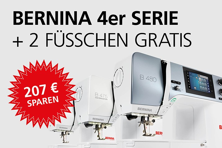 Bernina Promotion Naehmaschinen 4er Serie